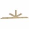 Ekena Millwork Saratoga Rough Sawn Timber Gable Bracket, Douglas Fir, 108"W x 22"H x 2"D x 4"F, 5/12 Pitch GBW108X22X0204SAR00RDF - alternate 4